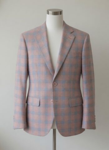 Pink and Blue Checkered Jacket